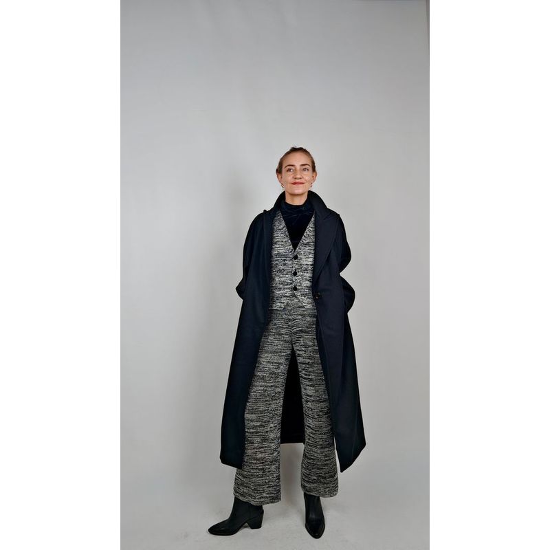 LA MURA - Gilet Octavia Gris La Mura Algodón