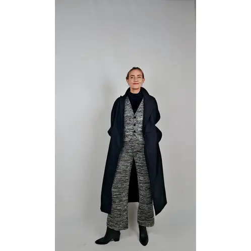 LA MURA - Gilet Octavia Gris Algodón