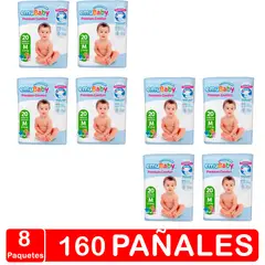 EMUBABY - Premium Comfort - Talla M (mediano) 160 Pañales