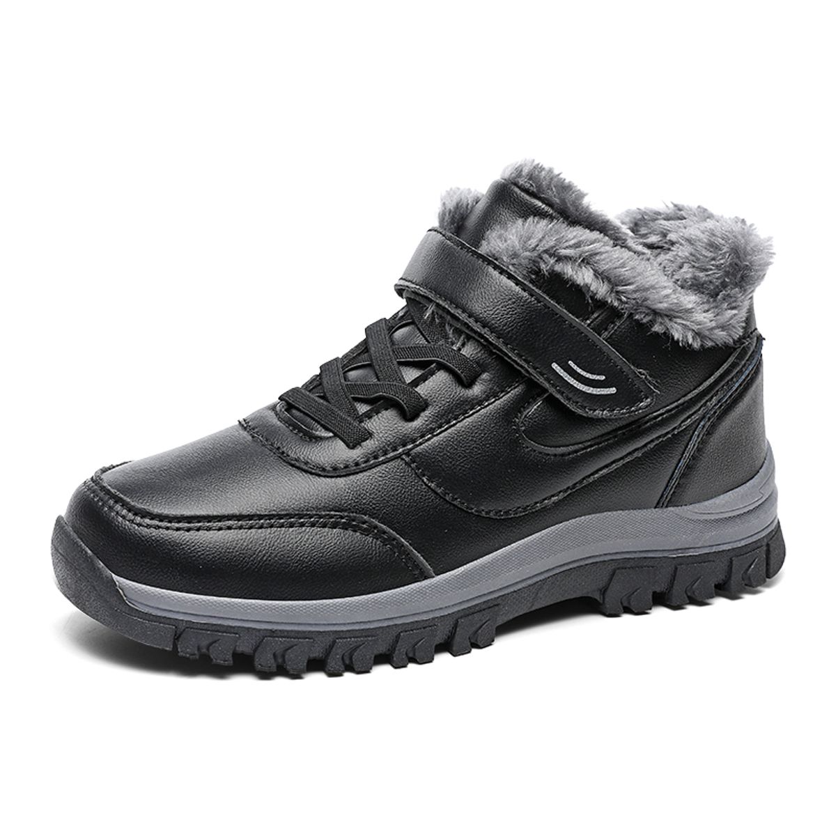 SHANDIAN - Botín Casual Mujer Negro