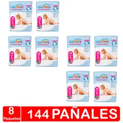 EMUBABY - Premium Comfort - Talla G (grande) 144 Pañales