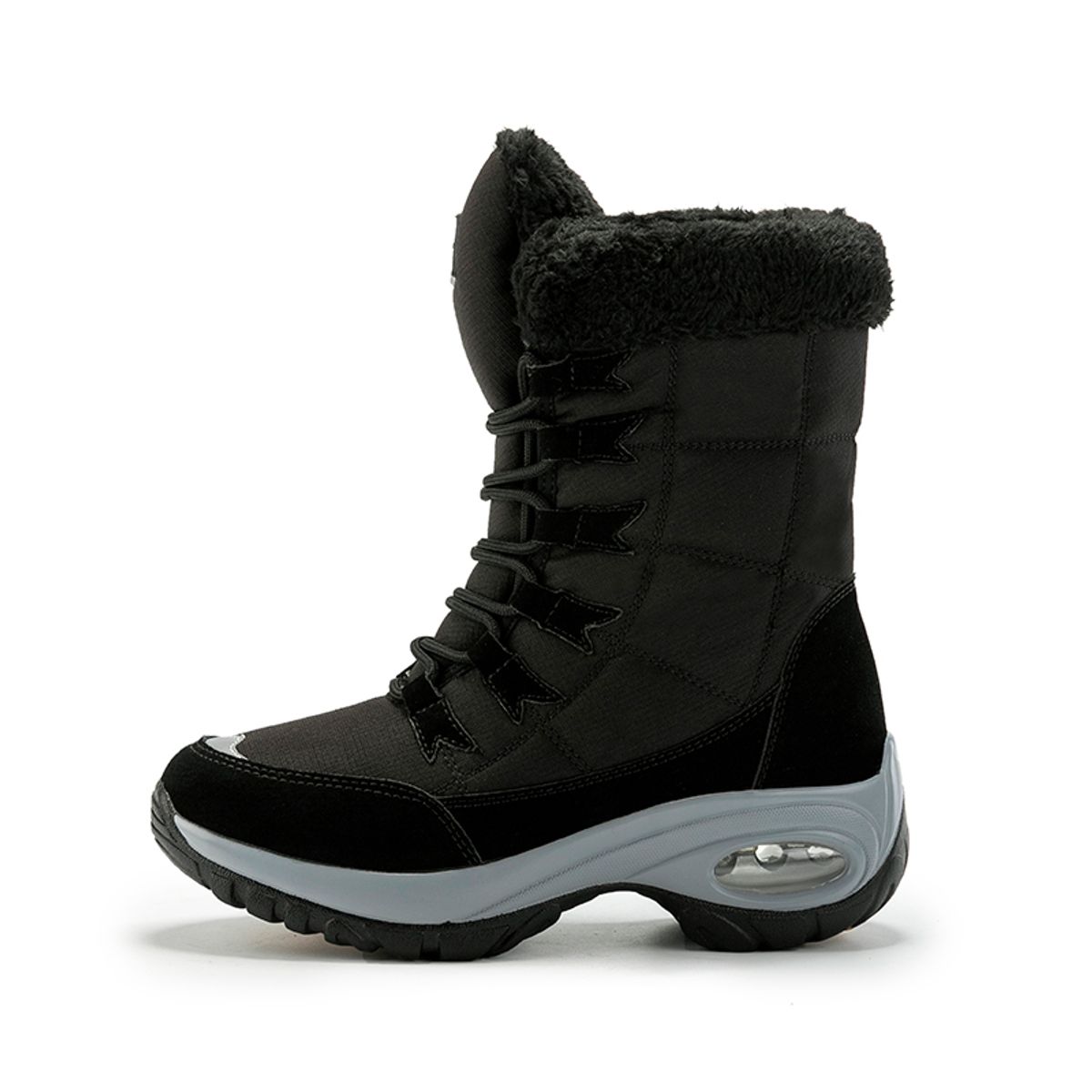 SHANDIAN - Botín Casual Mujer Beige