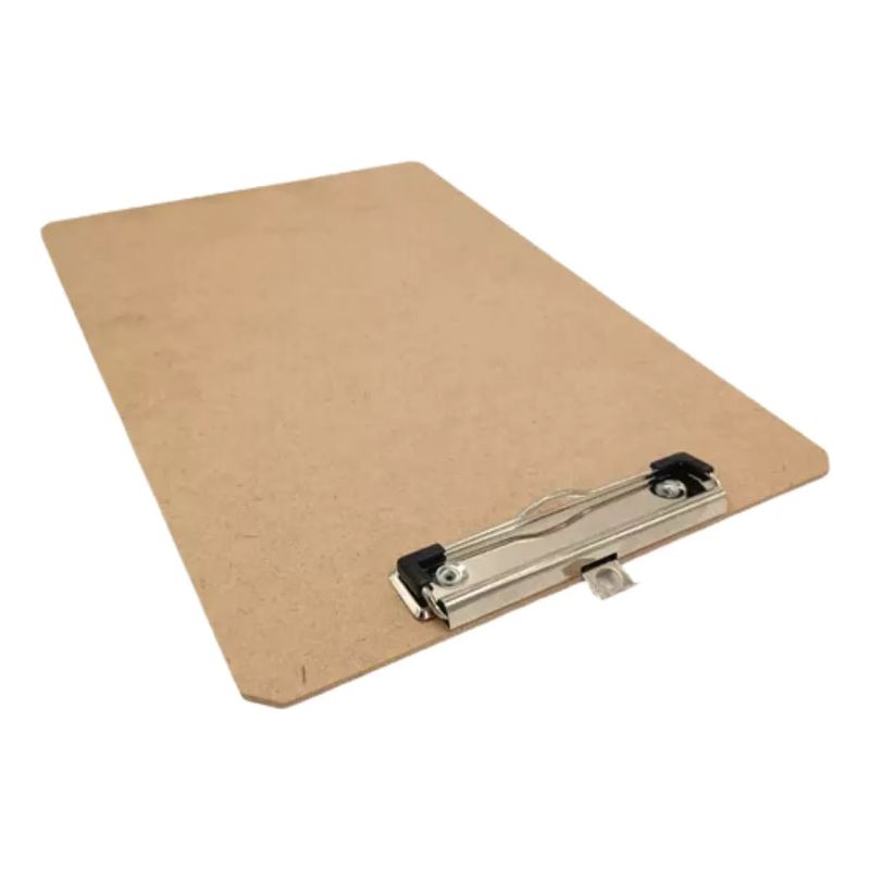 GENERICO - Tabla Apretapapel De Madera A5 15x21 cm Con Presión