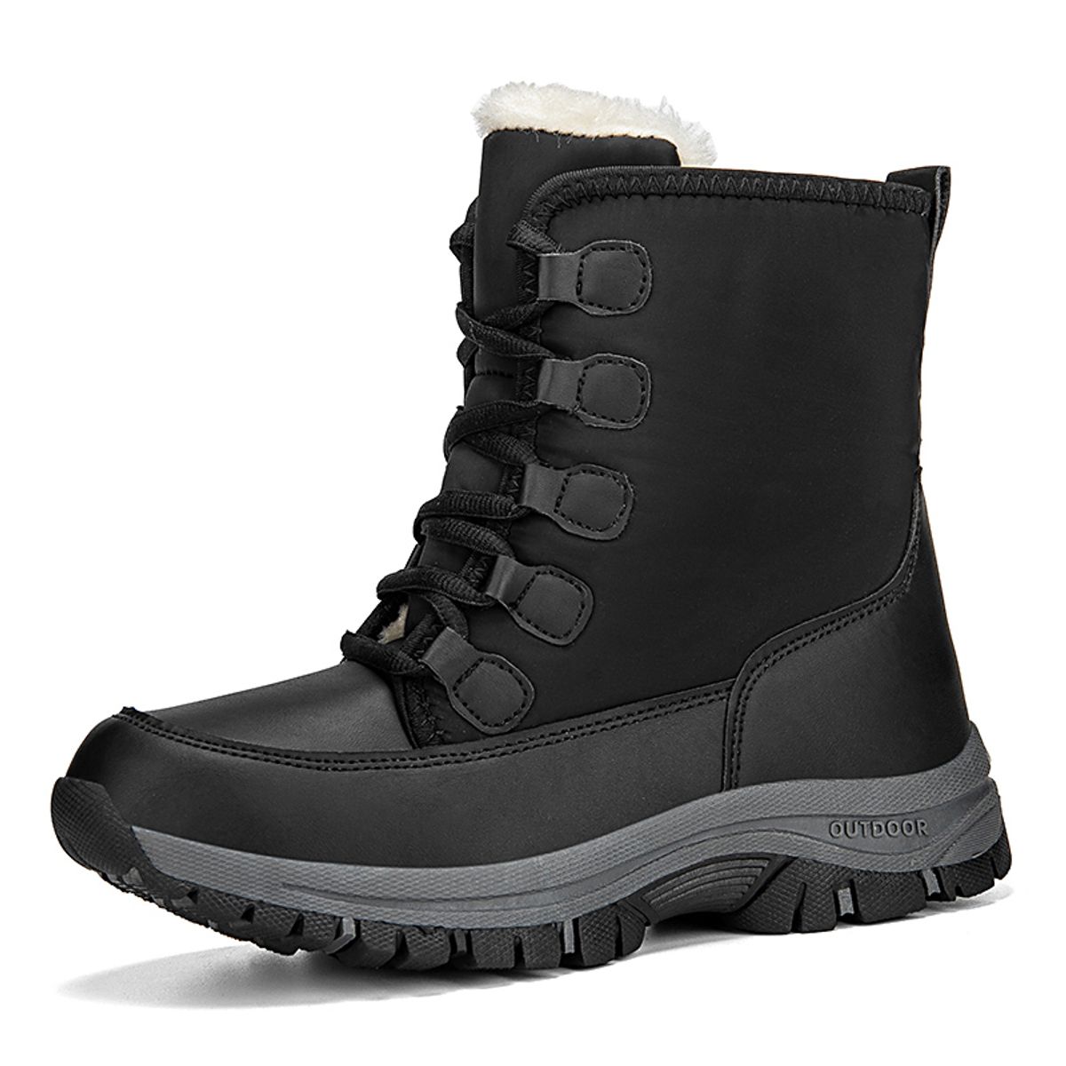 SHANDIAN - Botín Casual Mujer Negro