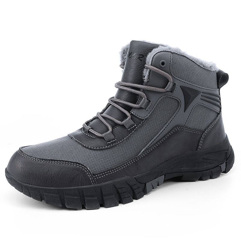 SHANDIAN - Botín Casual Hombre Gris