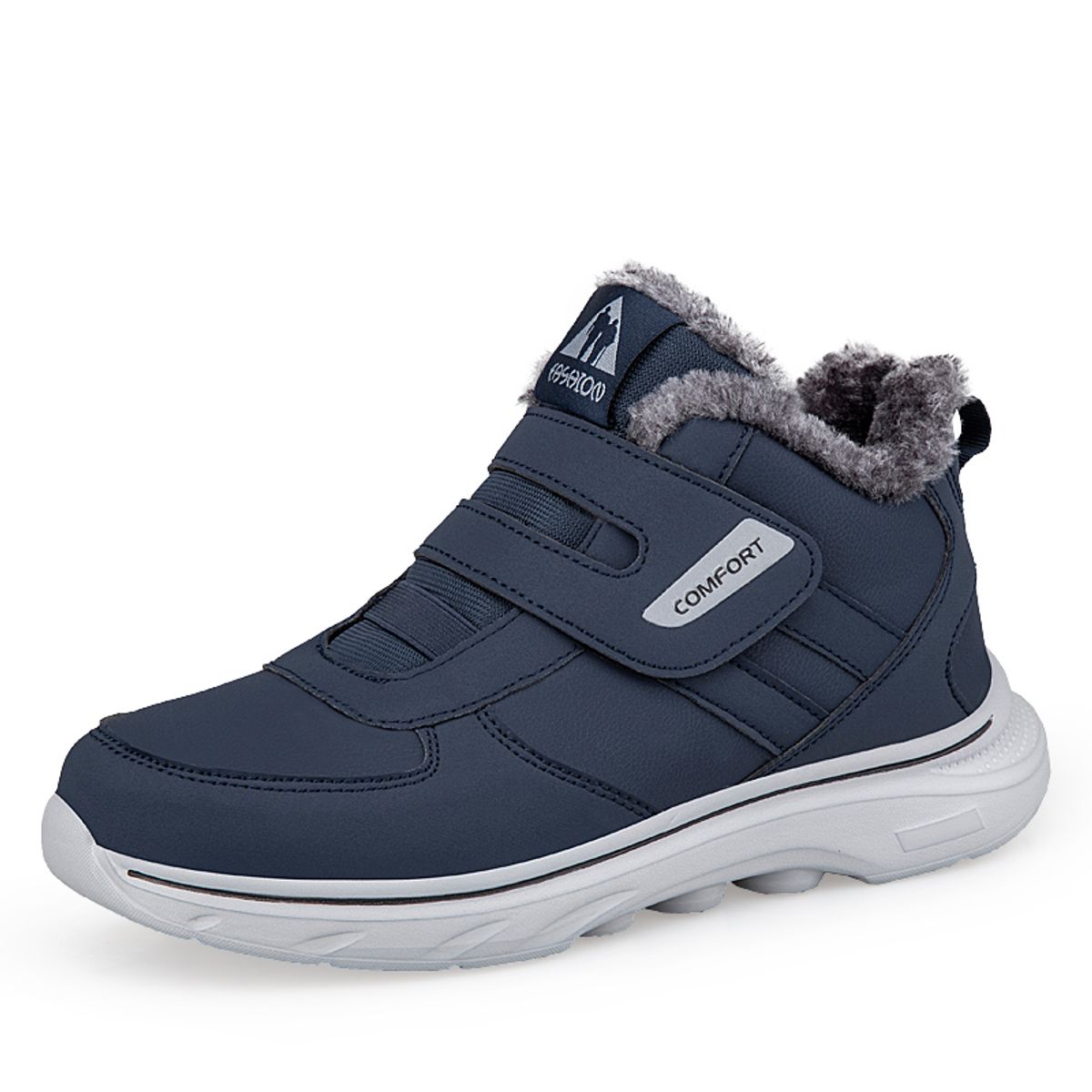 SHANDIAN - Botín Casual Hombre Negro