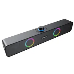 KBOD - Soundbar Parlante Bluetooth Tws Gamer Bc70 10w Luz Rgb Negro
