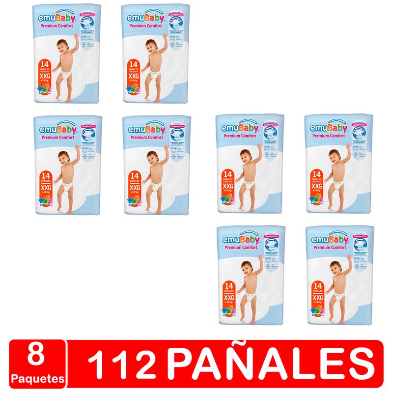 EMUBABY - Emubaby Premium Comfort  Talla XXG 112 Pañales