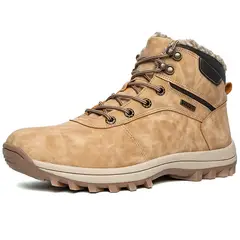 SHANDIAN - Botín Casual Hombre Amarillo