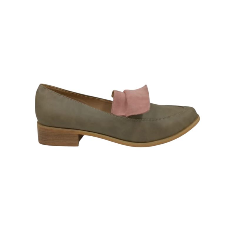 HERIEL - Zapato Gris Bajo Mujer