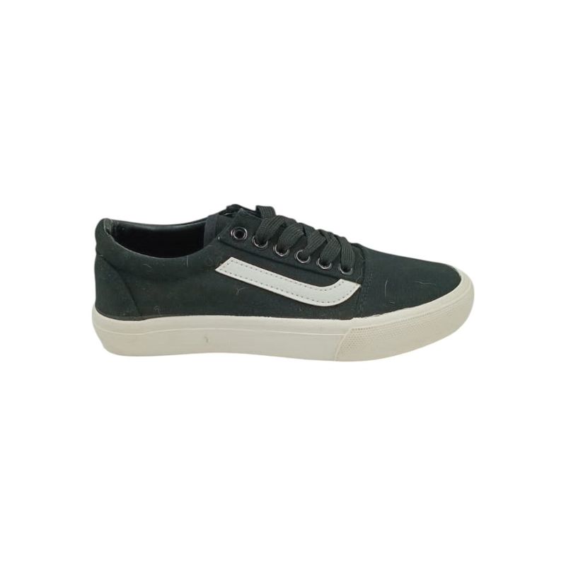 HERIEL - Zapatilla Negra Textil Mujer