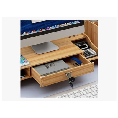 Imagen 2 del producto Elevador Base Soporte Monitor + Organizador De Escritorio