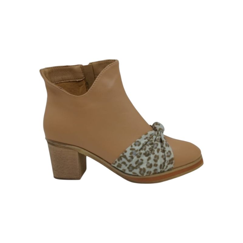 HERIEL - Botín Beige Print  Mujer