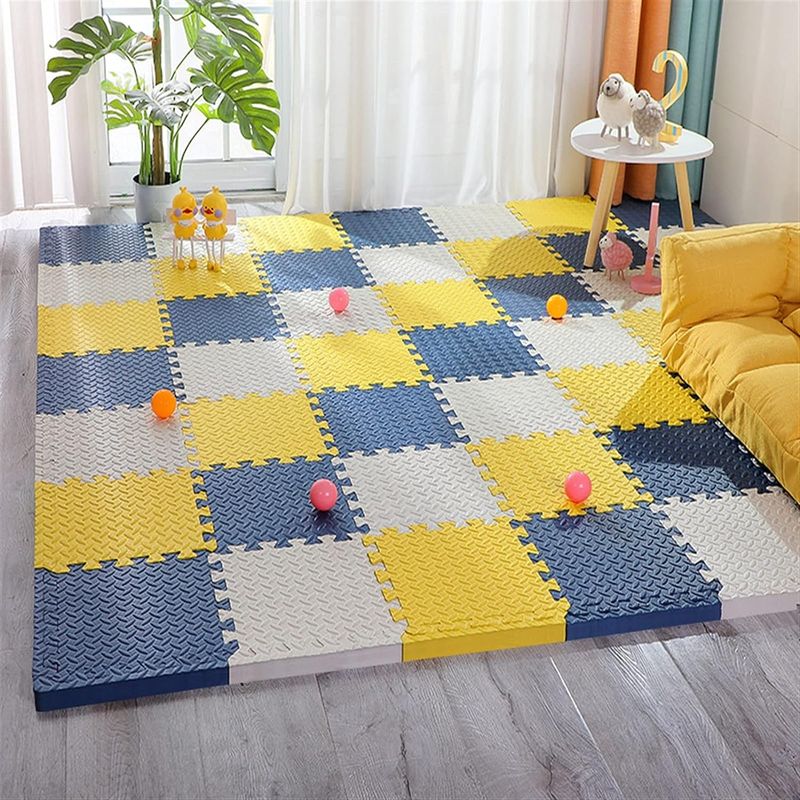 WAKESHOME - Pack De 4 Alfombras Piso Puzzle Goma Eva Antigolpes 60x60cm