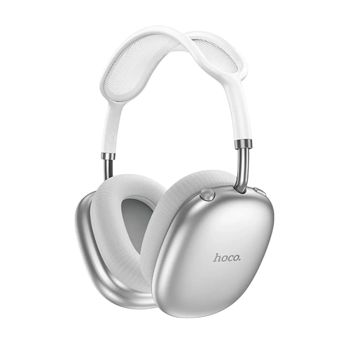 HOCO - Audífonos Inalámbricos Hoco W55 Plus Over Ear Bluetooth ANC 90h Batería Silver