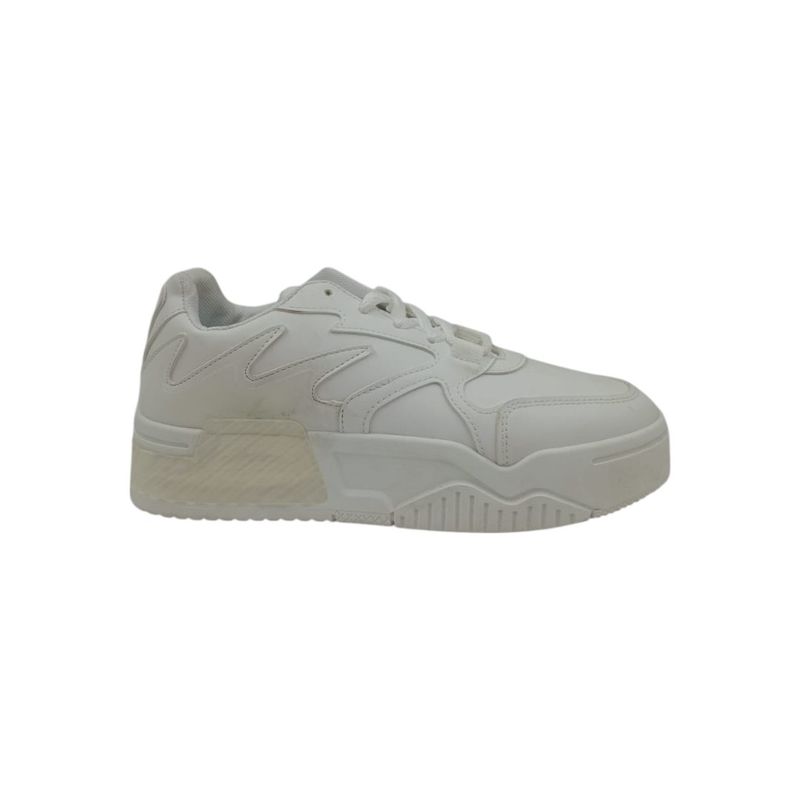 HERIEL - Zapatilla Blanca Plataforma Mujer
