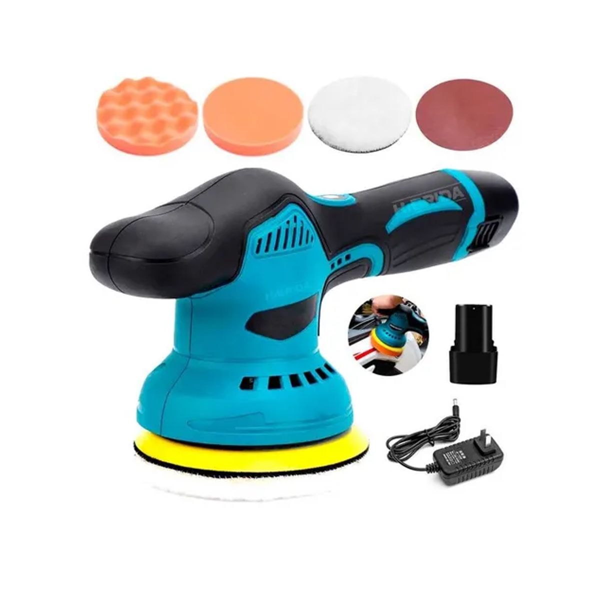GENERICO - Lijadora Pulidora Inalámbrica 12v Bl Motor