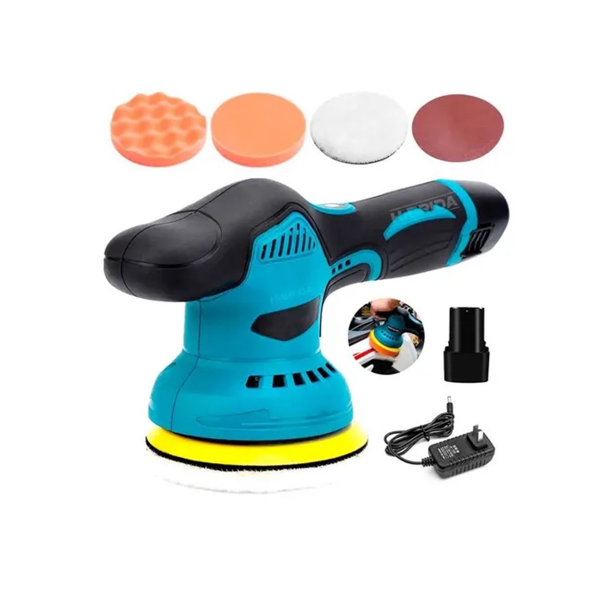 GENERICO - Lijadora Pulidora Inalámbrica 12v Bl Motor