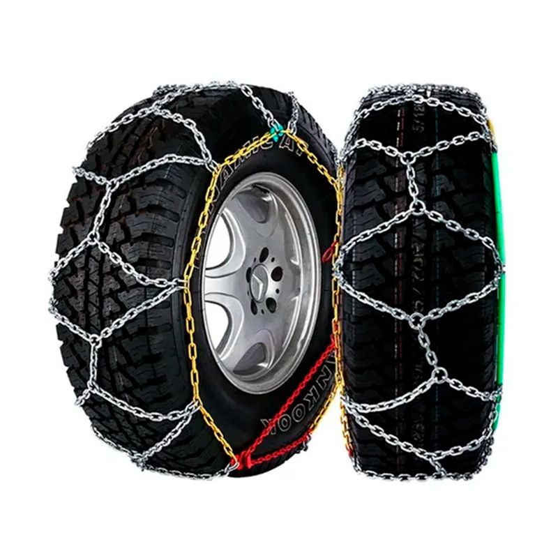 GENERICO - Cadena Para Nieve Barro Antideslizante Auto Par 12mm