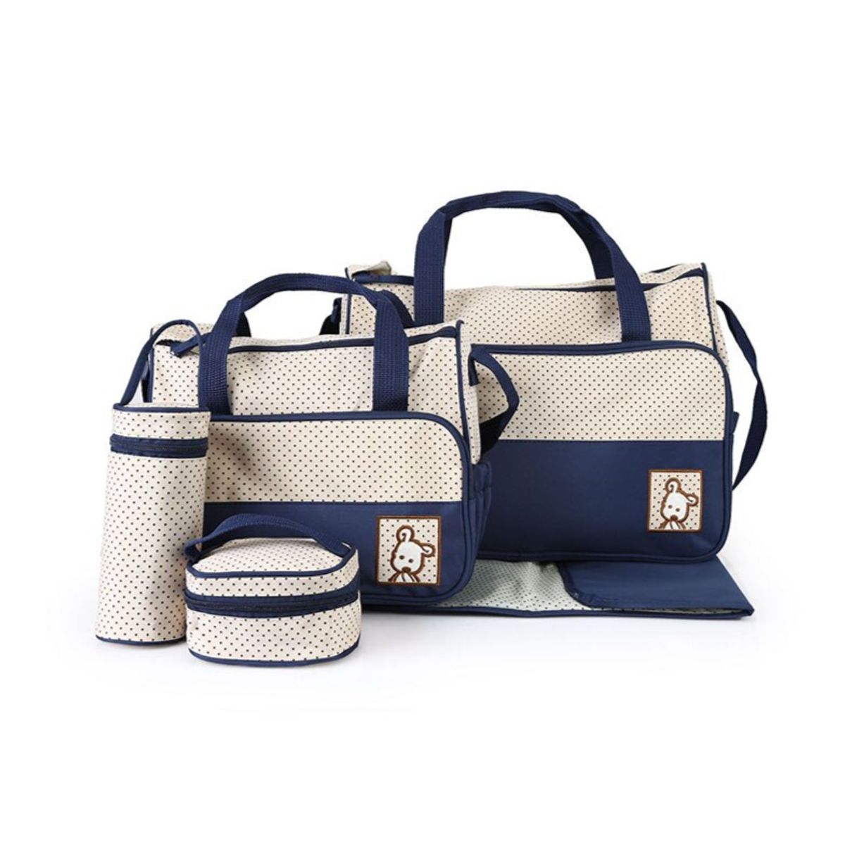 GENERICO - Bolso Maternal 5 Piezas Color Azul