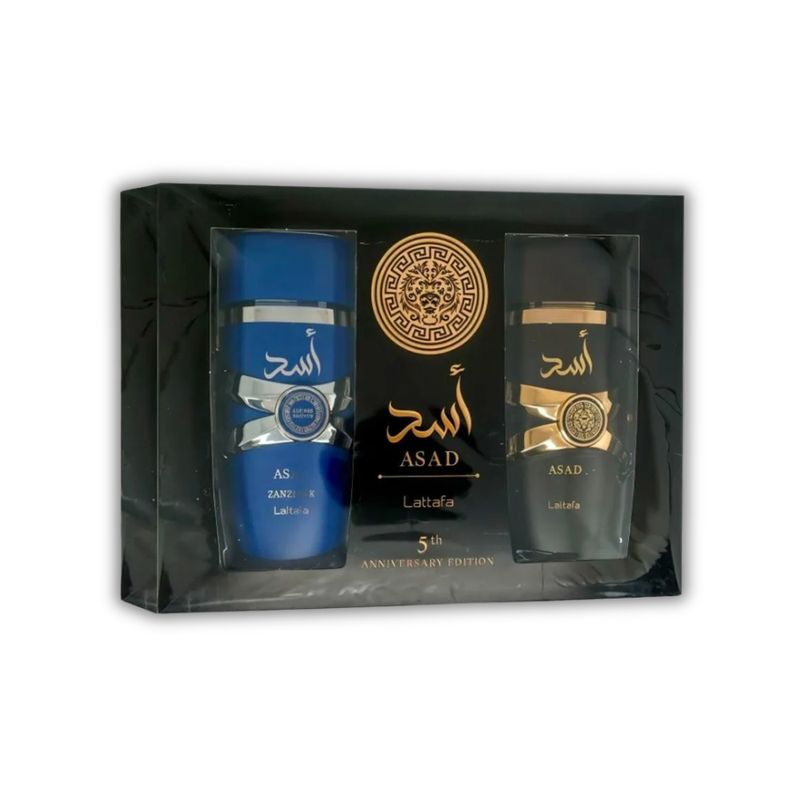 LATTAFA - Set Lattafa Asad Edp 100 Ml + Asad Zanzibar Edp 100ml Hombre