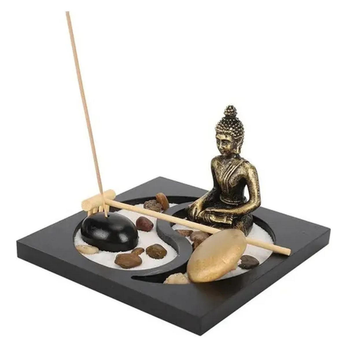MOVI - Jardín Zen Decorativo con Buda  Armonía Equilibrio y Paz en tu Hogar