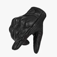 MOTOWOLF - Guantes Cuero Perforado para motociclismo 0302