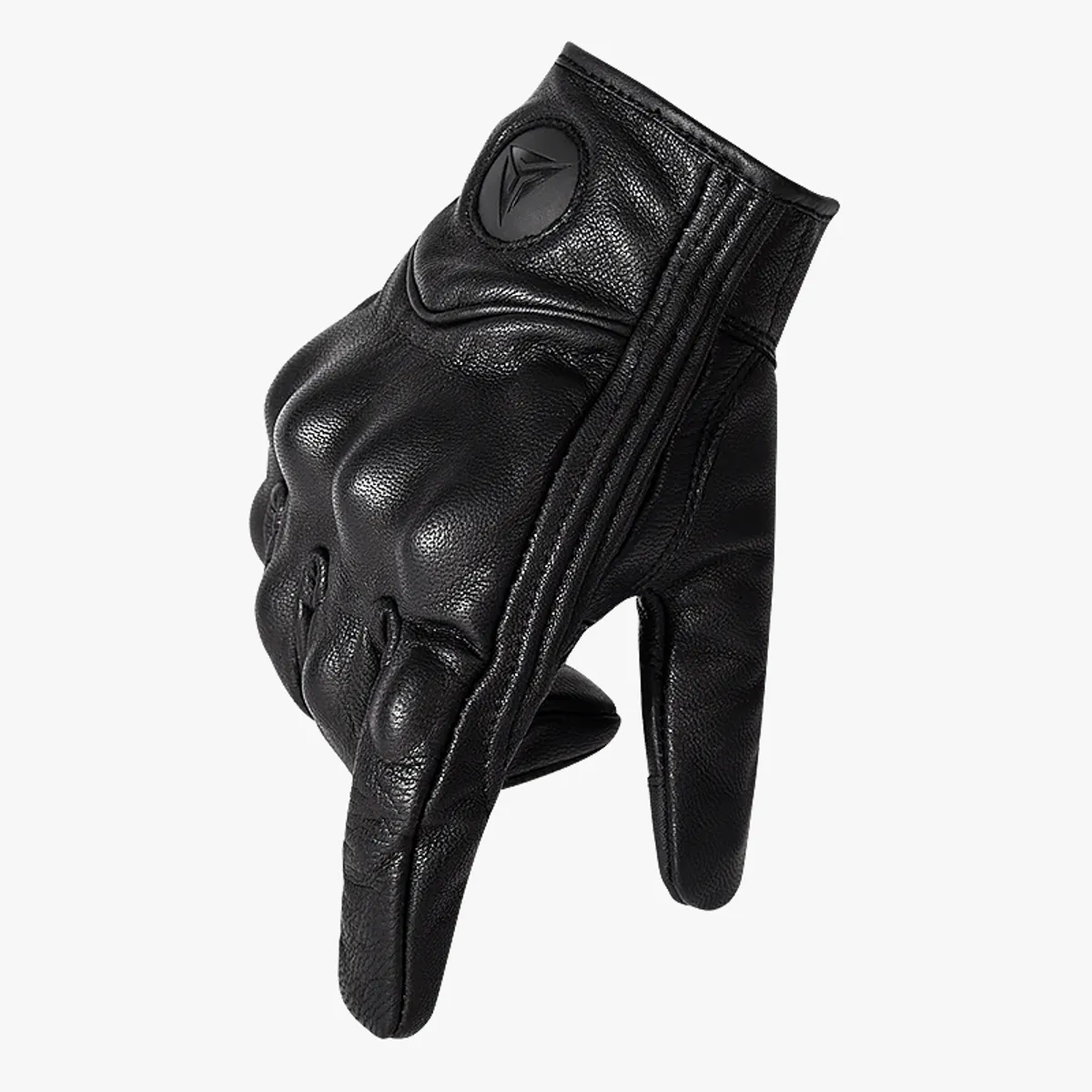 MOTOWOLF - Guantes Cuero Liso para motociclismo Motowolf 0302