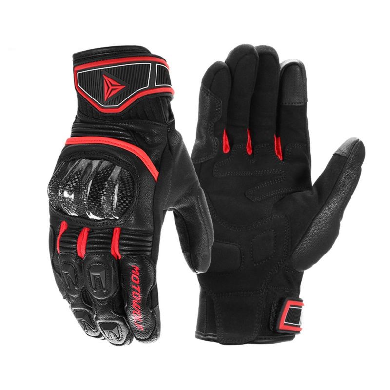 MOTOWOLF - Guantes Táctiles de Cuero  Motowolf 0335