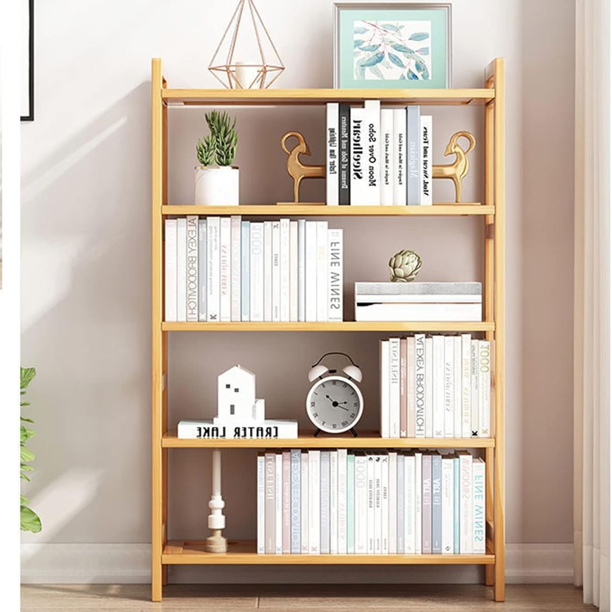 WAKESHOME - Estante De Madera 4 Niveles Organizador Cocina/ Baño Repisa