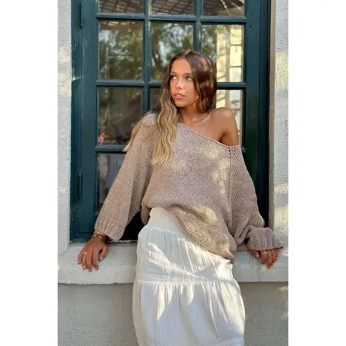 CALEDONIA LABEL - Sweater Runa Beige Mujer