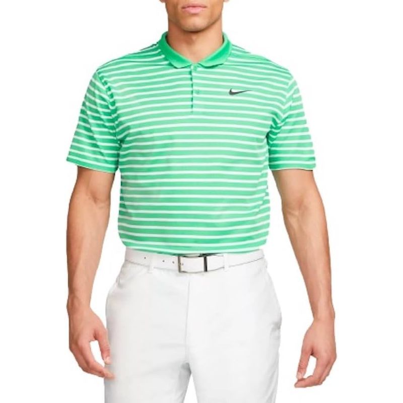 NIKE - POLO NIKE DRI-FIT VICTORY RAYAS VERDE