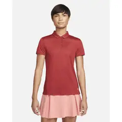 NIKE - POLO GOLF MUJER DRI-FIT VICTORY ROJO