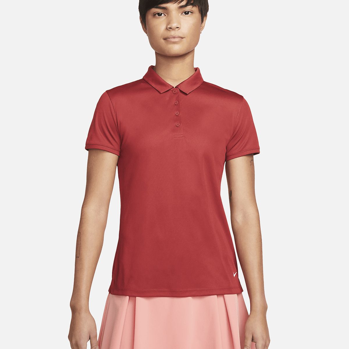 NIKE - POLO NIKE GOLF MUJER DRI-FIT VICTORY ROJO