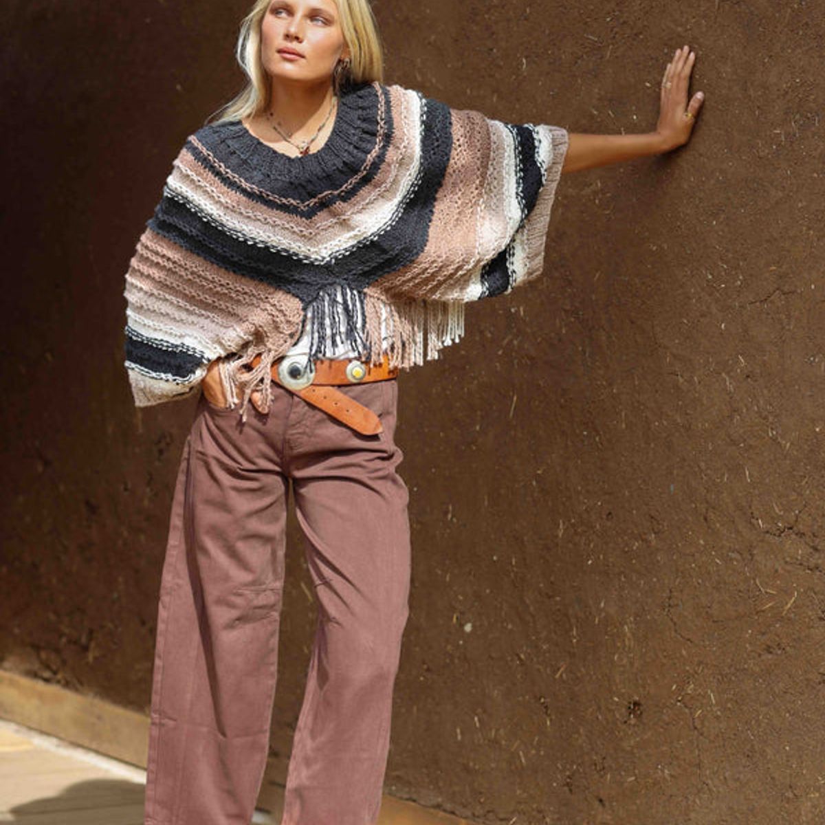 CALEDONIA LABEL - Jeans Tabasco Café Mujer