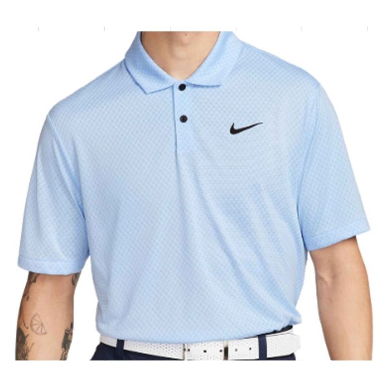 NIKE - POLO NIKE GOLF TOUR  JACQUARD CELESTE