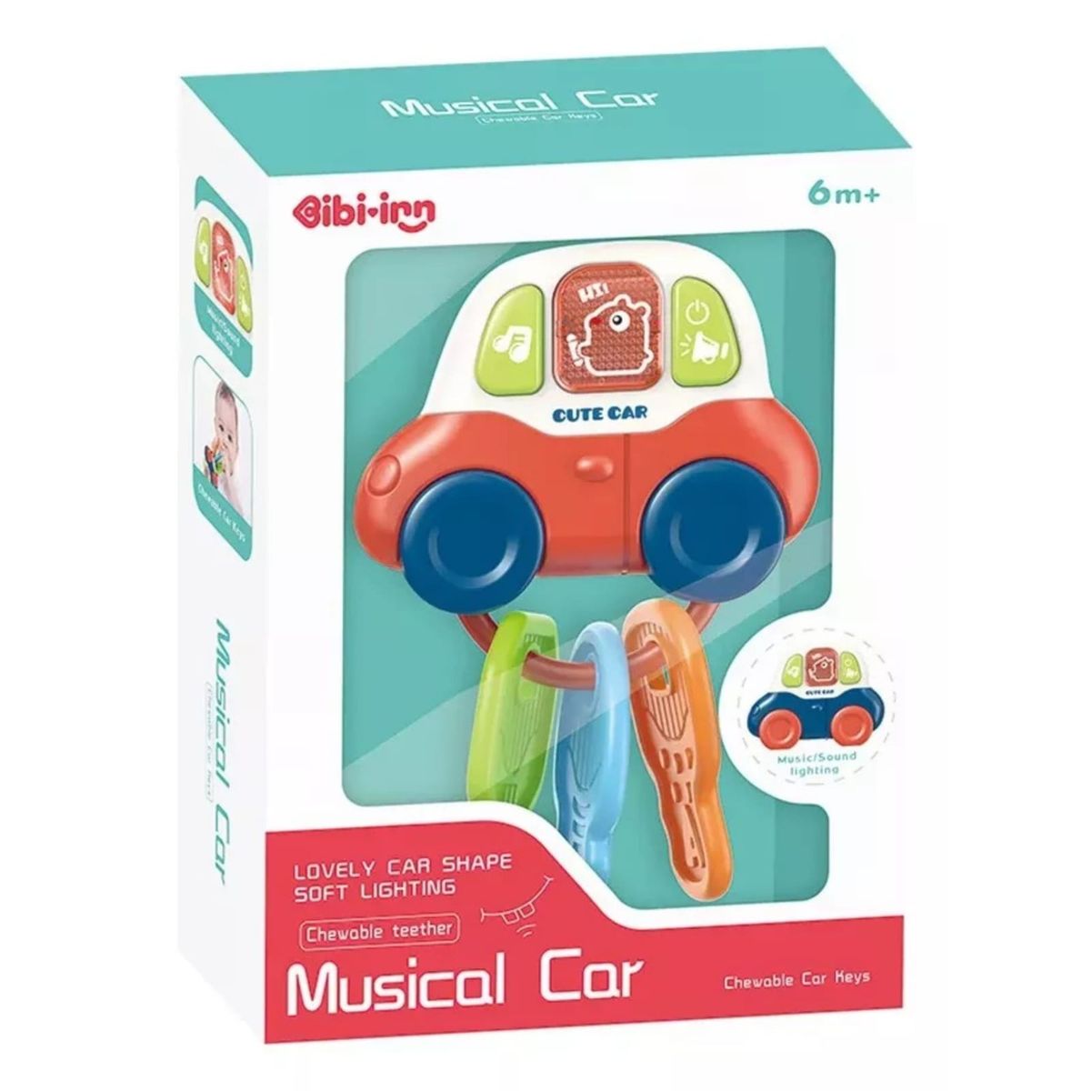 BIBI - Juguete Montessori Llave De Coche Musical +6M