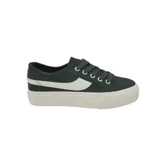 HERIEL - Zapatilla Negra Lona Baja