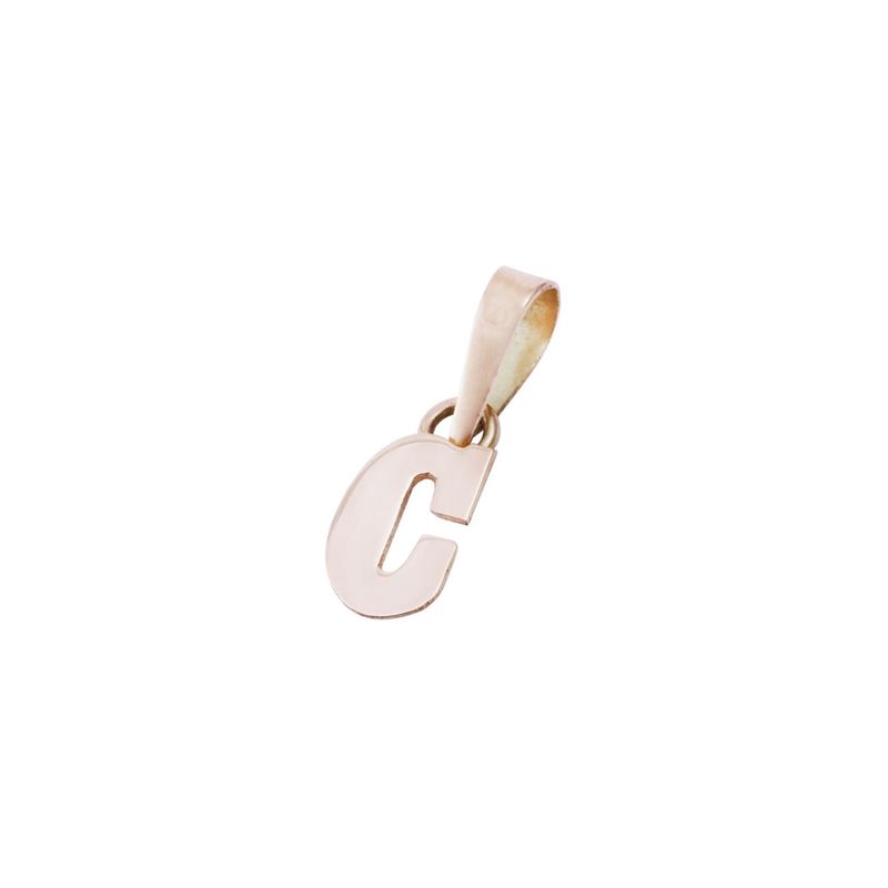 JB JOYAS BARON - Colgante Oro Miel 18kt Letra C