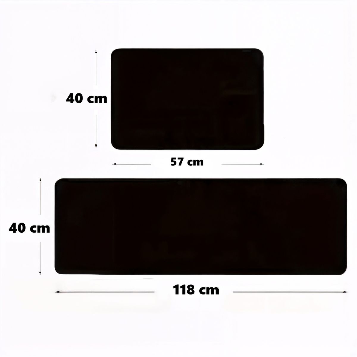 GENERICO - Set 2 alfombra antideslizante alfombras para cocina