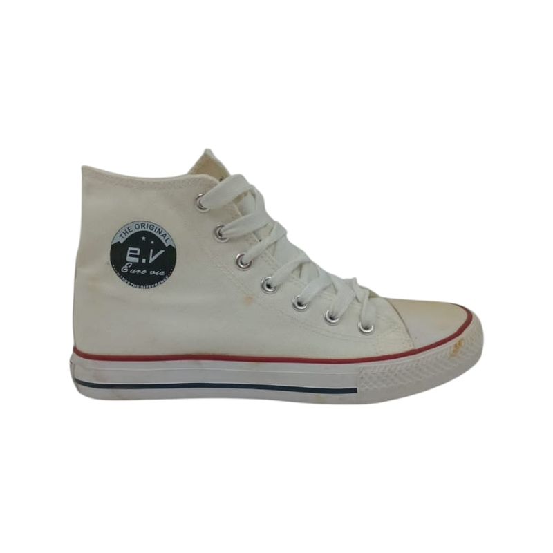 HERIEL - Zapatilla Blanca Textil Mujer