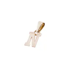 JB JOYAS BARON - Colgante Oro Miel 18kt Letra N
