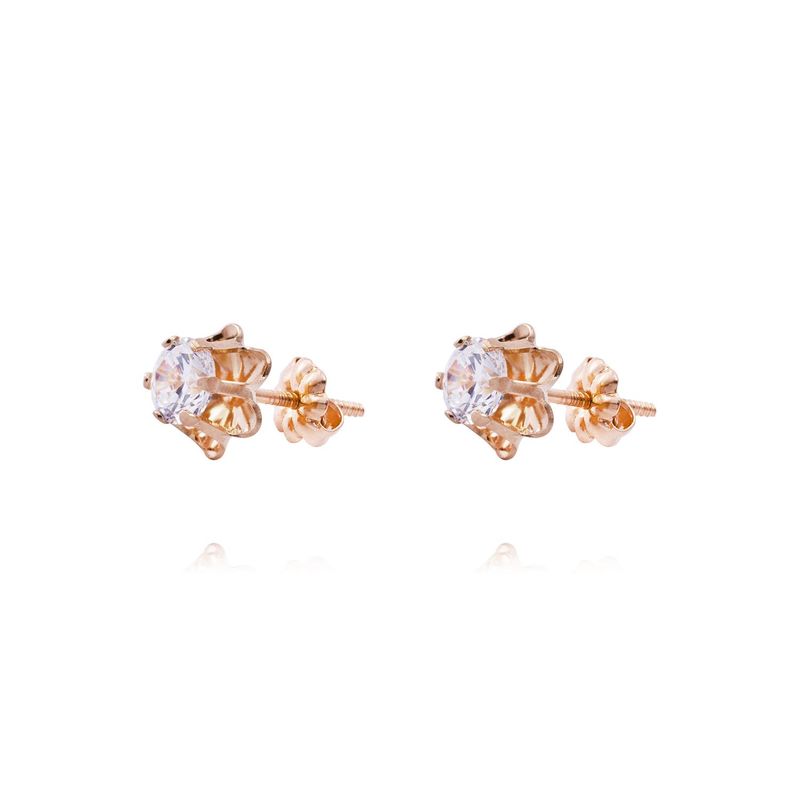JB JOYAS BARON - Aros Oro Miel de 18kt Circonita