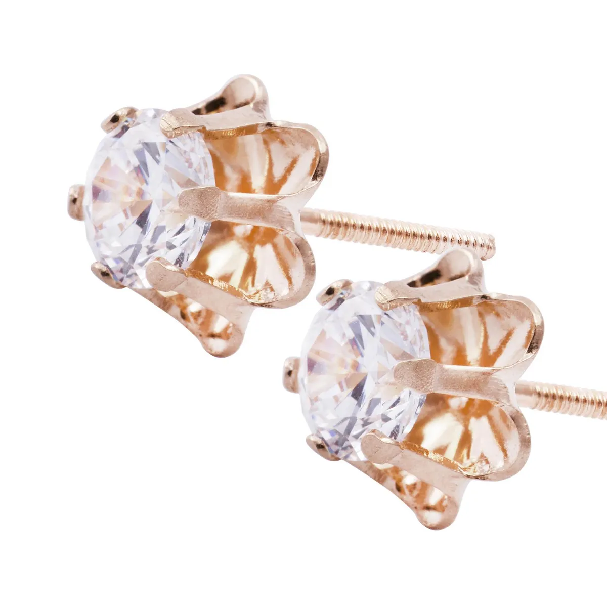 JB JOYAS BARON - Aros Oro Miel de 18kt Circonita