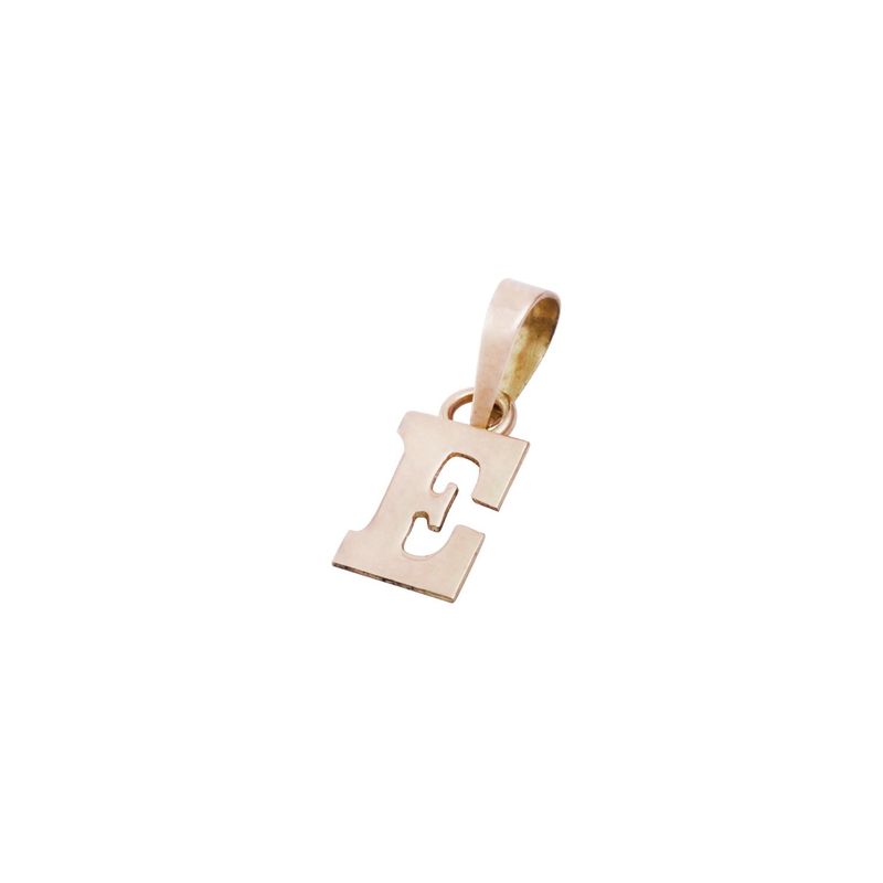 JB JOYAS BARON - Colgante Oro Miel 18kt Letra E
