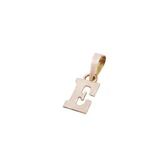 JB JOYAS BARON - Colgante Oro Miel 18kt Letra E