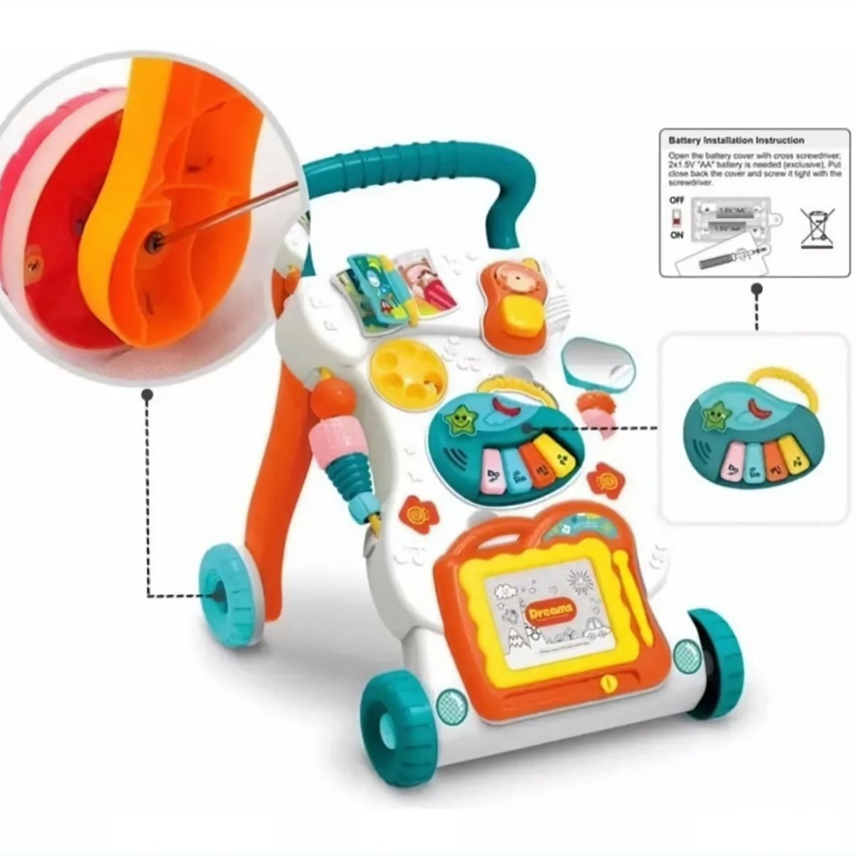 GENERICO - Caminadora Bebe Musical 