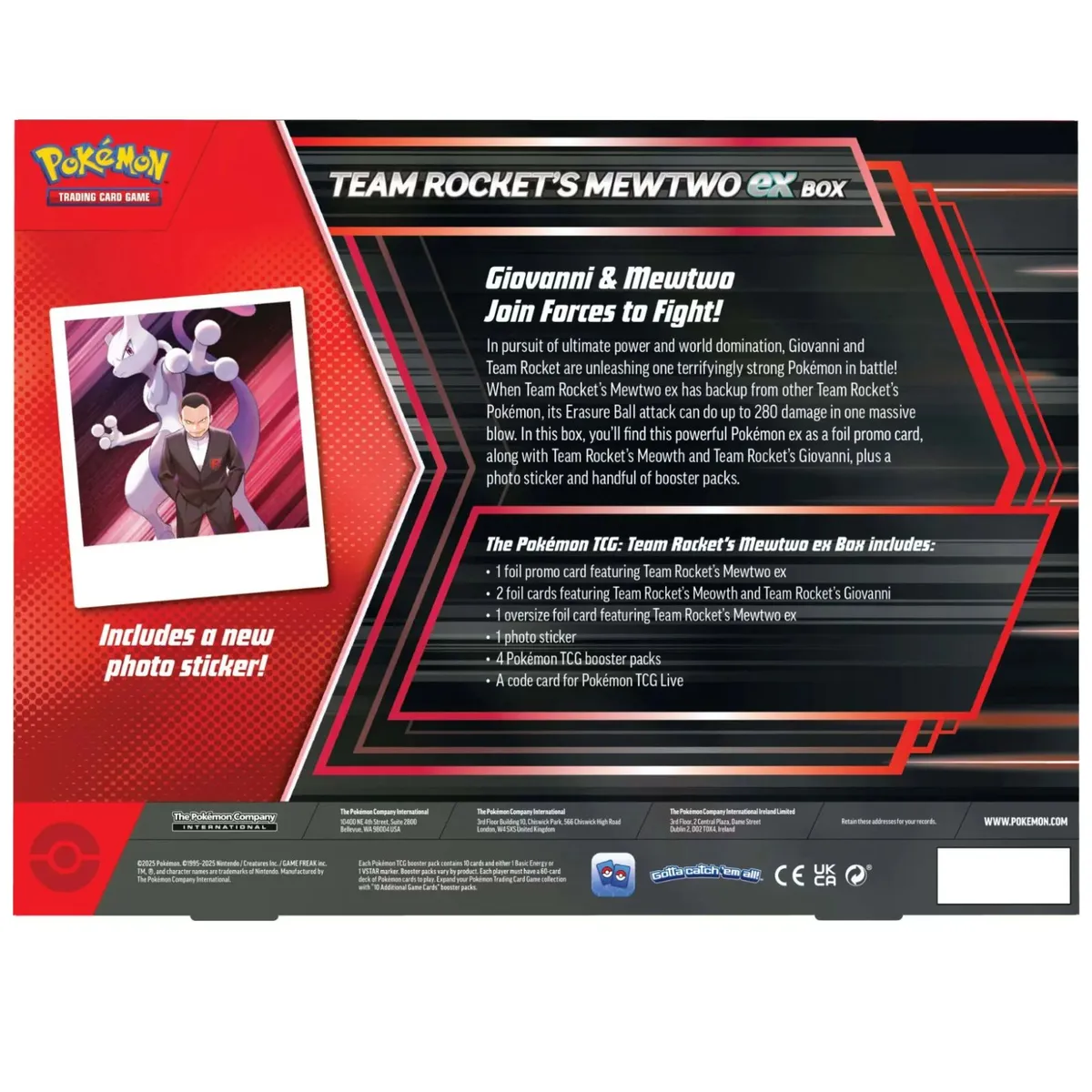 POKEMON - Cartas Pokemon Tcg Team Rockets Mewtwo ex Box iNGLES