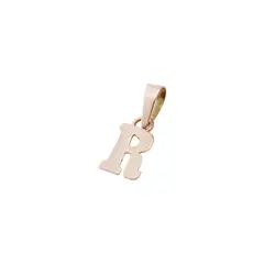 JB JOYAS BARON - Colgante Oro Miel 18kt Letra R