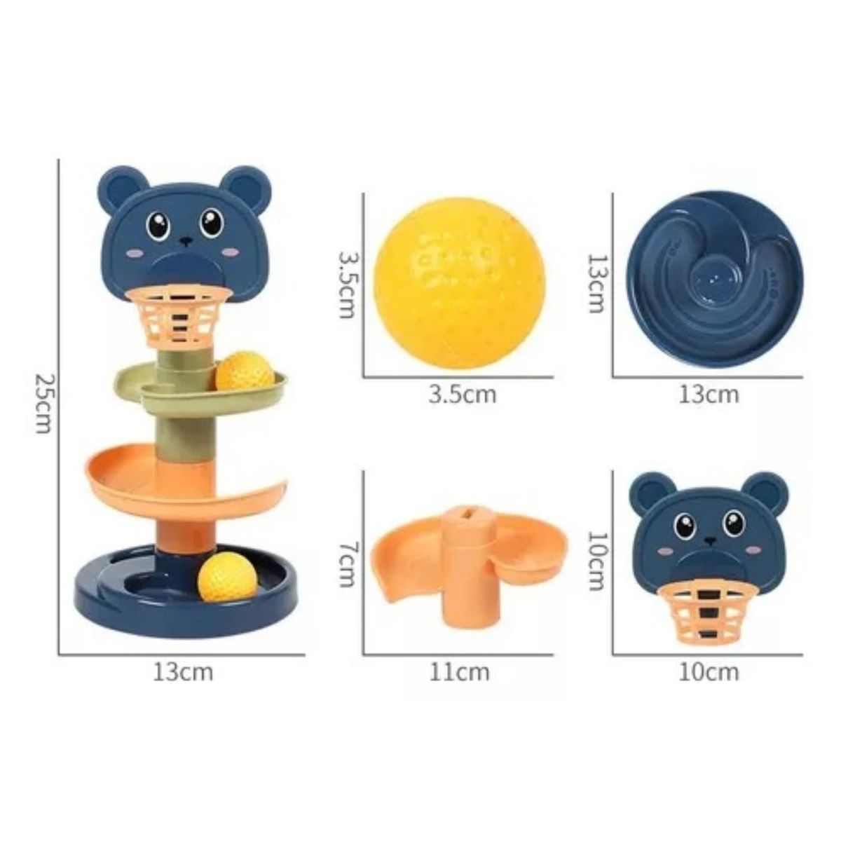 GENERICO - Juguete 2 en 1 Tobogán para Pelotas y Jenga